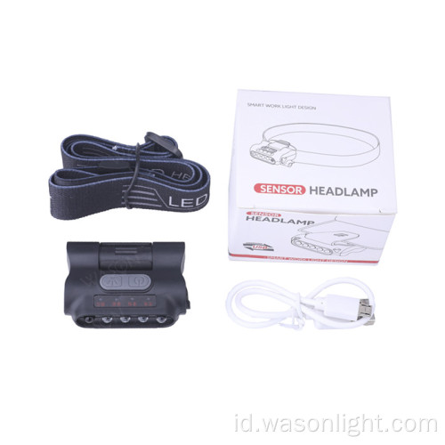 Isi ulang 3 * LED Clip On Hat Cap kepala Light